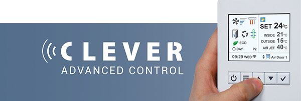 Rosenberg AIrtecnics légfüggönyök Clever Control szabályozás